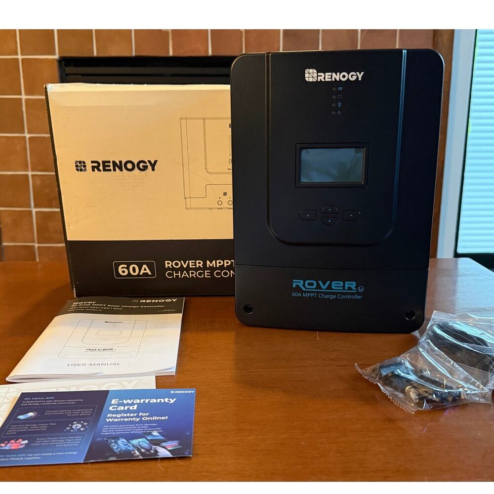 Renogy Rover 60A MPPT Solar Charge Controller 12/24/36/48V Auto LCD BRAND NEW